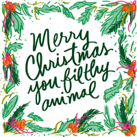 每日GIF(2021-12-25)的gif-Celebrate Merry Christmas GIF by Denyse®