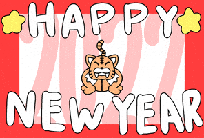 每日GIF(2022-01-01)的gif-New Year Tiger GIF by ShibuichiWaika
