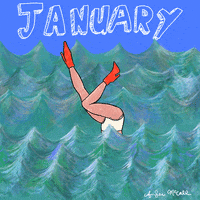 每日GIF(2022-01-02)的gif-Calendar Drowning GIF by Amber McCall