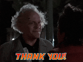 每日GIF(2022-01-03)的gif-Doc Brown Thank You GIF by Back to the Future Trilogy