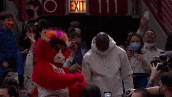 每日GIF(2022-01-16)的gif-High Five Regular Season GIF by NBA