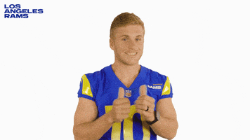 每日GIF(2022-01-24)的gif-La Rams Thumbs Up GIF by Los Angeles Rams