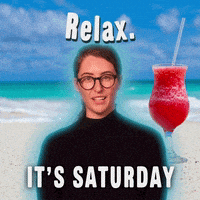 每日GIF(2022-01-30)的gif-Relaxing Saturday Morning GIF by GIPHY Studios Originals