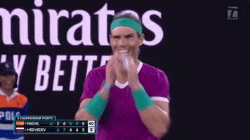 每日GIF(2022-01-31)的gif-Happy Rafael Nadal GIF by Tennis Channel