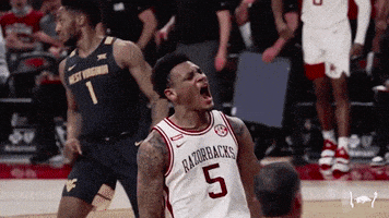 每日GIF(2022-02-01)的gif-Yell Ncaa Basketball GIF by Arkansas Razorbacks
