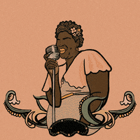 每日GIF(2022-02-05)的gif-Art Nouveau Musician GIF by Leeyamakesnoise