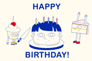 每日GIF(2022-02-06)的gif-Happy Birthday GIF by GIPHY Studios Originals