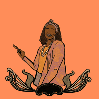 每日GIF(2022-02-07)的gif-Art Nouveau Black History Month GIF by Leeyamakesnoise