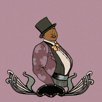 每日GIF(2022-02-08)的gif-Art Nouveau Black History Month GIF by Leeyamakesnoise