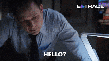 每日GIF(2022-02-12)的gif-Wake Up Hello GIF by E*TRADE from Morgan Stanley