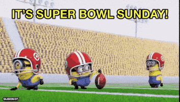 每日GIF(2022-02-14)的gif-Super Bowl Minions GIF