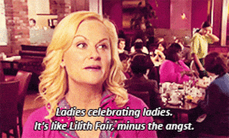 每日GIF(2022-02-15)的gif-Parks And Rec Happy Galentines Day GIF by NBC