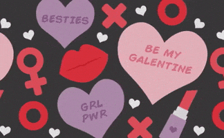 每日GIF(2022-02-15)的gif-Galentines Day Bff GIF by evite