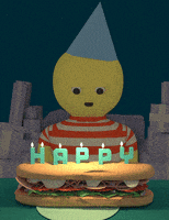 每日GIF(2022-02-16)的gif-Happy Birthday Loop GIF by Julian Glander
