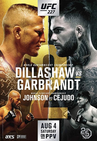 UFC 227:迪拉肖VS加布兰特 2的海报-正式海报