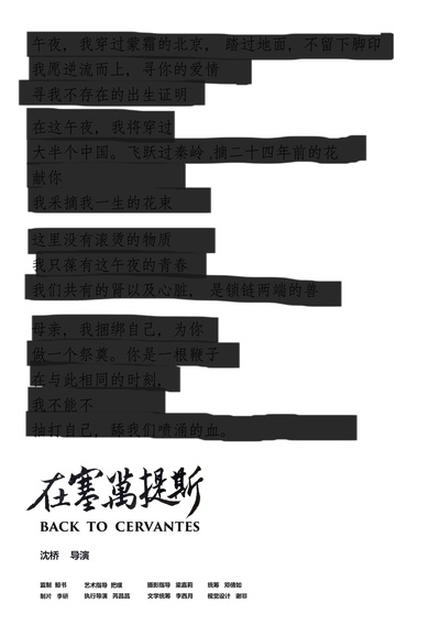 在塞万提斯的海报-正式海报