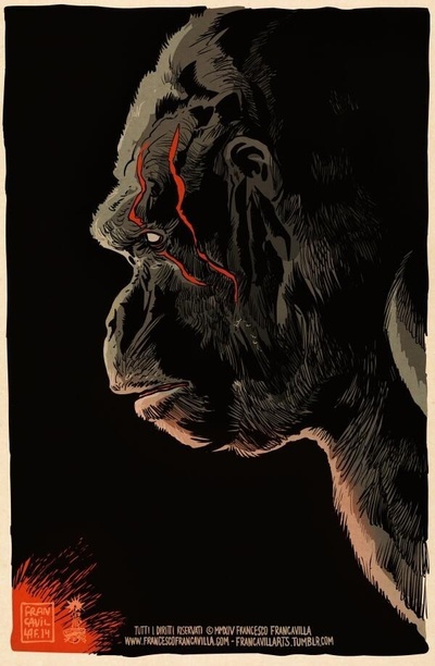 猩球崛起2：黎明之战的海报-其他海报 By:Francavilla