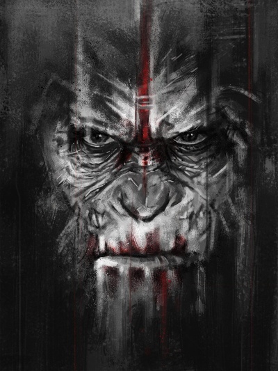 猩球崛起2：黎明之战的海报-其他海报 By:Robert Bruno