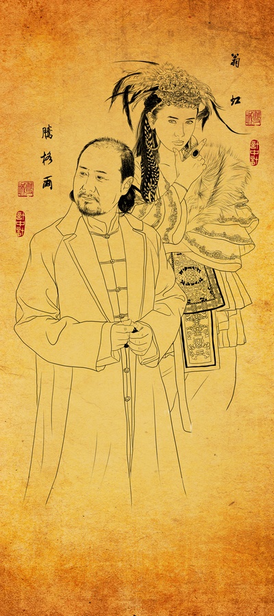 双城计中计的海报-其他海报 手繪