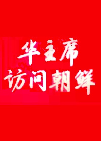 华国锋主席访问朝鲜的海报-正式海报
