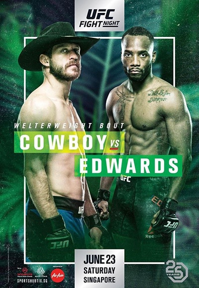 UFC Fight Night 132:牛仔VS爱德华兹的海报-正式海报