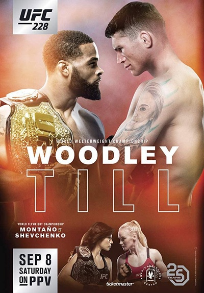 UFC 228:五得利 vs. 提尔的海报-正式海报