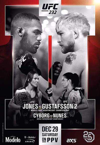 UFC 232：骨头VS瑞帅的海报-正式海报