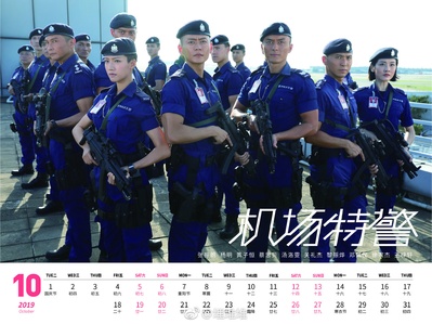 机场特警的海报-预告海报