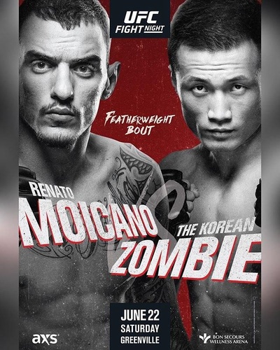 UFC格斗之夜154：莫卡诺VS韩国僵尸的海报-正式海报