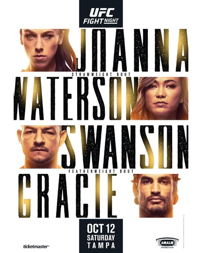 UFC坦帕：乔女王VS空手道辣妹的海报-正式海报