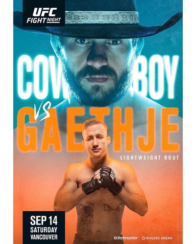 UFC Fight Night: Cerrone vs. Gaethje的海报-正式海报