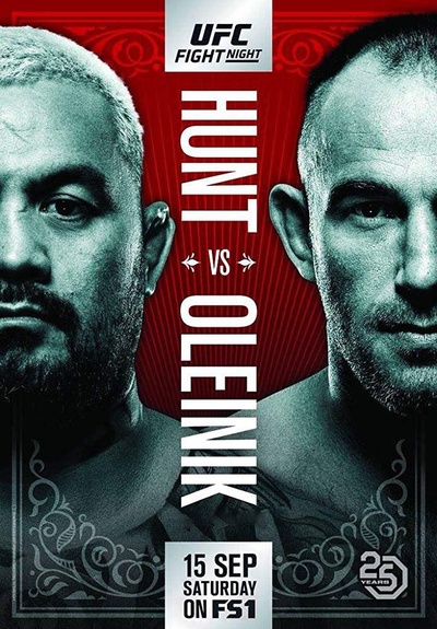 UFC Fight Night 136:亨特 vs.欧莱尼克的海报-正式海报