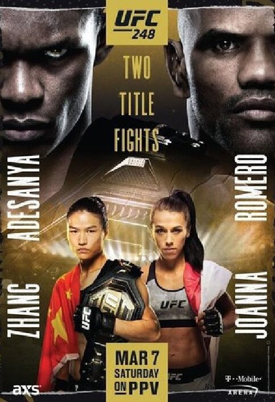 UFC 248: Adesanya vs. Romero的海报-正式海报