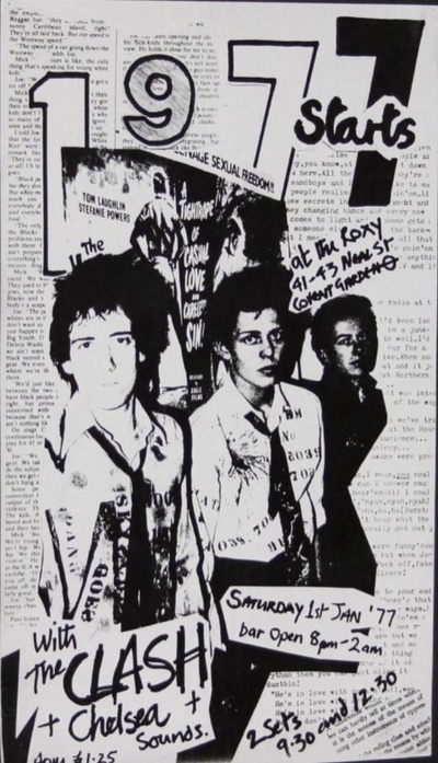 冲撞乐队：1977年元旦的海报-正式海报