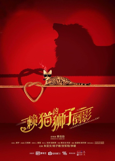 赖猫的狮子倒影的海报-正式海报