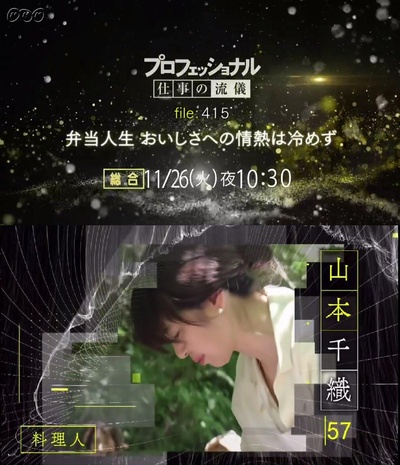 Professinal 行家本色 415 料理人 山本千织 | 便当人生 追求美味的热情不会冷却 | 梦幻的便当的海报-正式海报