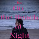独自在夜晚的海边