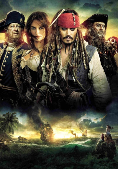 加勒比海盗4：惊涛怪浪的海报-正式海报 美国
