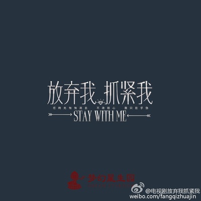 放弃我，抓紧我的海报-预告海报 中国大陆