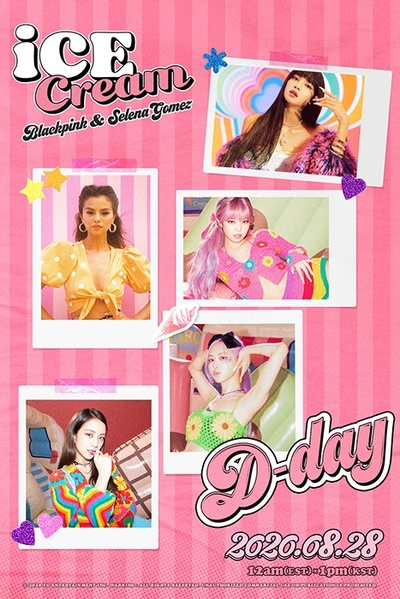 Blackpink & Selena Gomez: Ice Cream的海报-正式海报 韩国