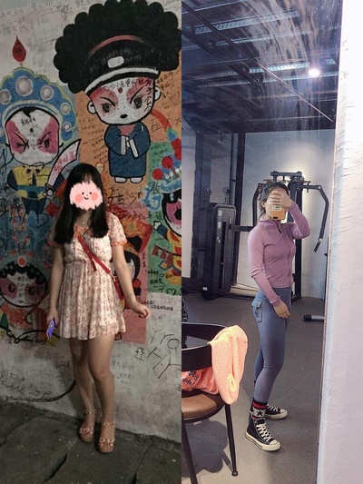 我的减肥故事的图片-就是不想再胖了，想改变自己，事实证明是可以做到，只要你想。