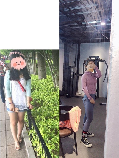 我的减肥故事的图片-就是不想再胖了，想改变自己，事实证明是可以做到，只要你想。