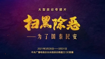 扫黑除恶——为了国泰民安的海报-正式海报