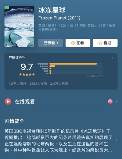 每天让自己原地复活的保留项目的图片-看自然纪录片,有奇效