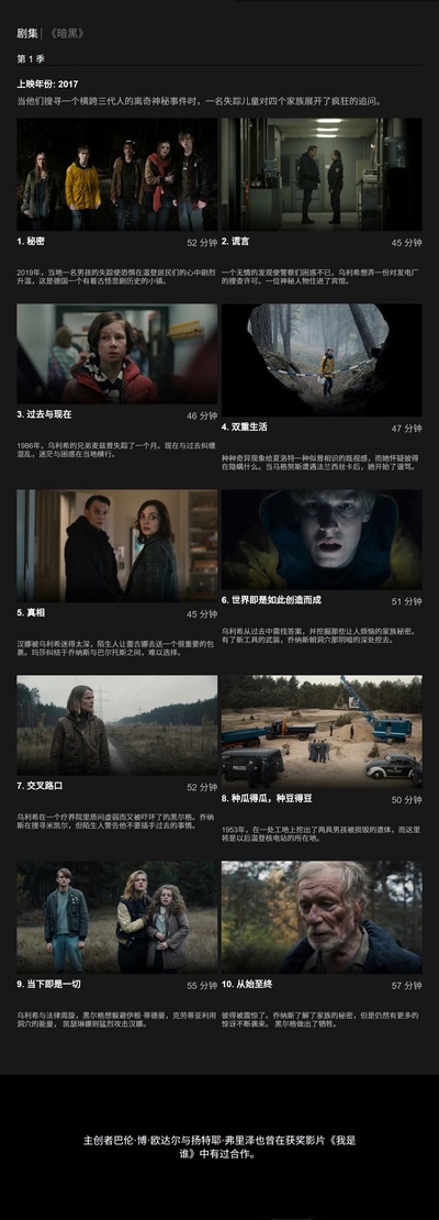 暗黑 第一季的海报-其他海报 中国大陆