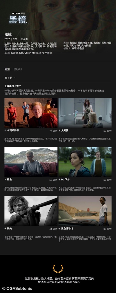 黑镜 第四季的海报-其他海报 中国大陆