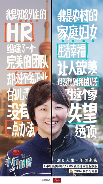 变形计之平行世界的海报-角色海报 中国大陆