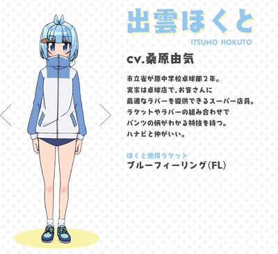 灼热乒乓妹的海报-角色海报 日本