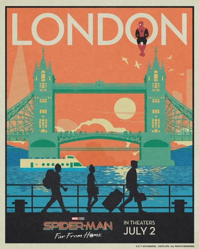 蜘蛛侠：英雄远征的海报-预告海报 美国