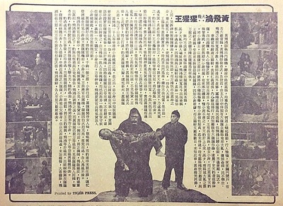 黄飞鸿大战猩猩王的海报-其他海报